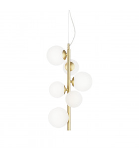 Suspension Perlage 6 ampoules Verre,métal