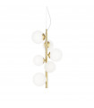 Suspension Perlage 6 ampoules Verre,métal