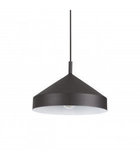 Lámpara colgante Yurta 1 bombilla Metal Negro