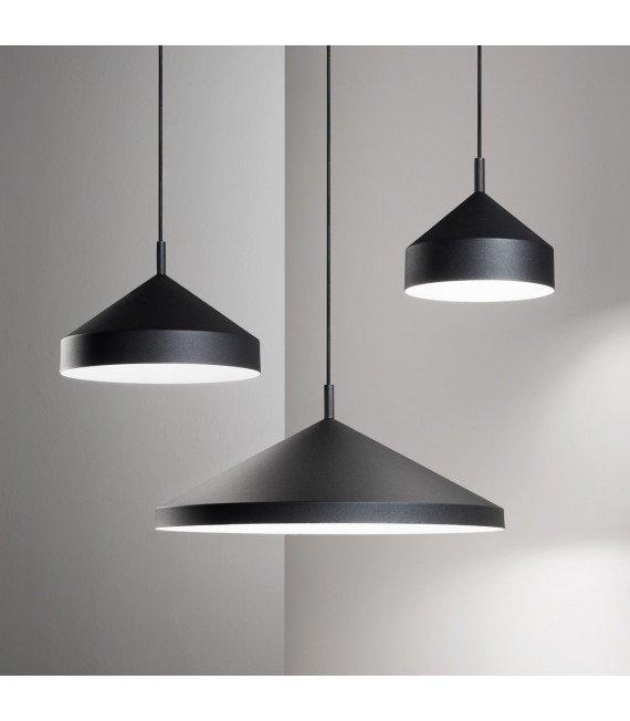 Yurta pendant lamp 1 bulb Black Metal