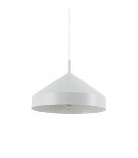 Lámpara colgante Yurta 1 luz Metal blanco