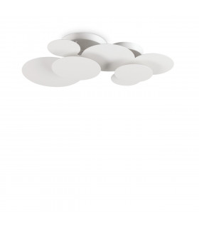 Plafón Nube metal Blanco 1 bombilla 13cm
