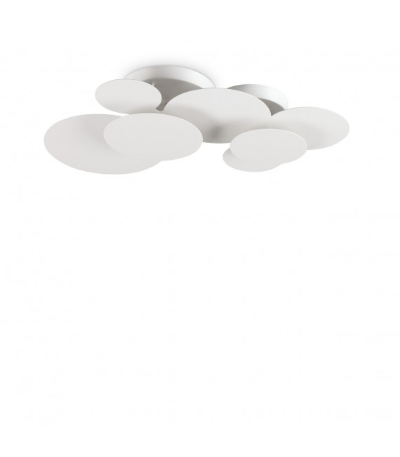 Cloud ceiling light White metal 1 bulb 13cm