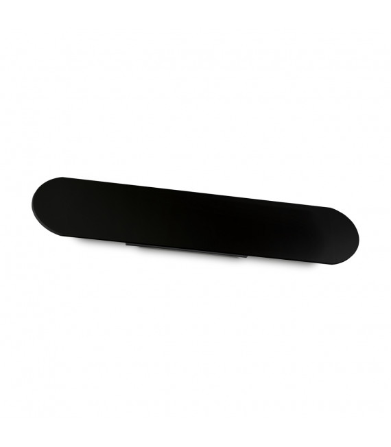 Integrated LED wall light Echo Black Metal 1 bulb 9cm