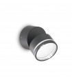 Spotlight Omega 1 bulb Glass, metal Anthracite