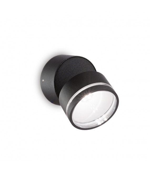 Foco Bombilla Omega 1 Vidrio, metal Negro
