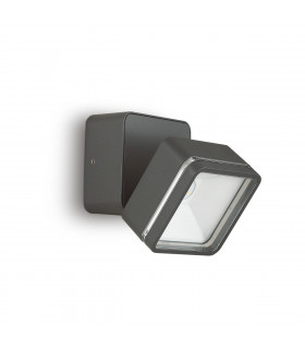 Faretto Omega Vetro, metallo Antracite 1 lampadina 9cm