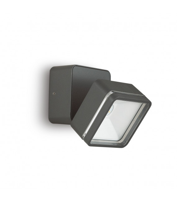 Faretto Omega Vetro, metallo Antracite 1 lampadina 9cm
