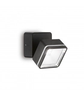 Spotlight Omega Glass, black metal 1 bulb 9cm