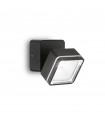 Spotlight Omega Glass, black metal 1 bulb 9cm