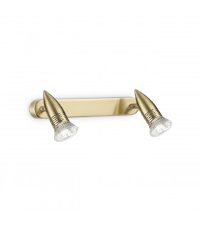 Spot Alfa Métal Laiton 2 ampoules 11cm