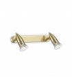 Spot Alfa Métal Laiton 2 ampoules 11cm