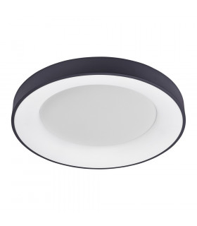 Plafón Giulia Aluminio Negro 9 Cm