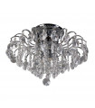 Design ceiling light Firenza Metal Chrome 4 bulbs 32cm