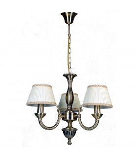 Shade pendant lamp Frati Gold Metal 3 bulbs 36cm