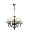 Suspension abats jours Frati Métal Doré 5 ampoules 36cm