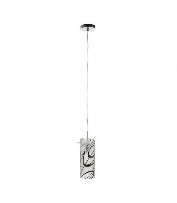 Design pendant lamp Hello Metal Chrome 1 bulb 25cm