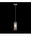 Suspension design Ibiza Métal Chrome 1 ampoule 26cm