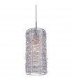 Suspension Linton Métal Argent 1 ampoule 24cm
