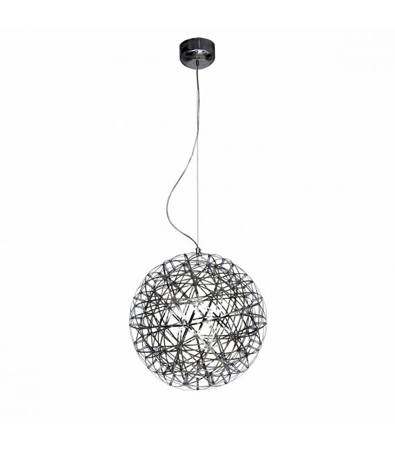 Sospensione Adrian Acciaio inossidabile Cromo 92 lampadine 50cm