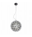 Suspension Adrian Stainless steel Chrome 92 bulbs 50cm