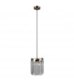 Sabrig Antique bronze pendant light 1 bulb 120cm