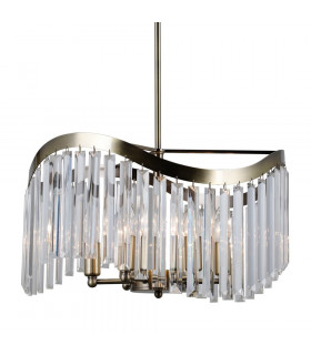 Lampada a sospensione Sabrig 6 lampadine Bronzo antico