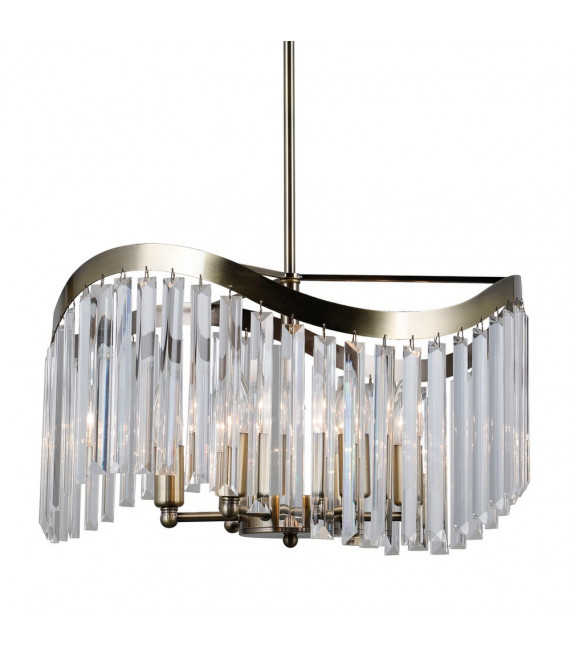 Sabrig pendant lamp 6 bulbs Antique bronze
