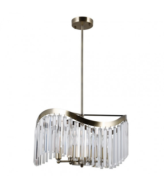 Lampada a sospensione Sabrig 6 lampadine Bronzo antico