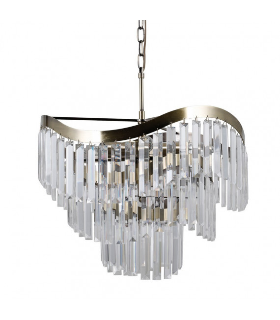 Suspension Sabrig 8 ampoules Bronze antique