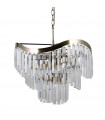 Suspension Sabrig 8 ampoules Bronze antique