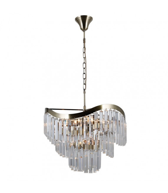 Suspension Sabrig 8 ampoules Bronze antique