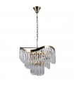 Sabrig pendant lamp 8 bulbs Antique bronze