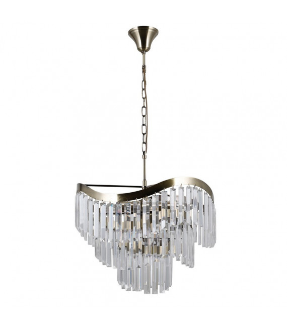 Suspension Sabrig 8 ampoules Bronze antique