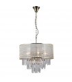 Torreia 2-light pendant light Steel Antique brass