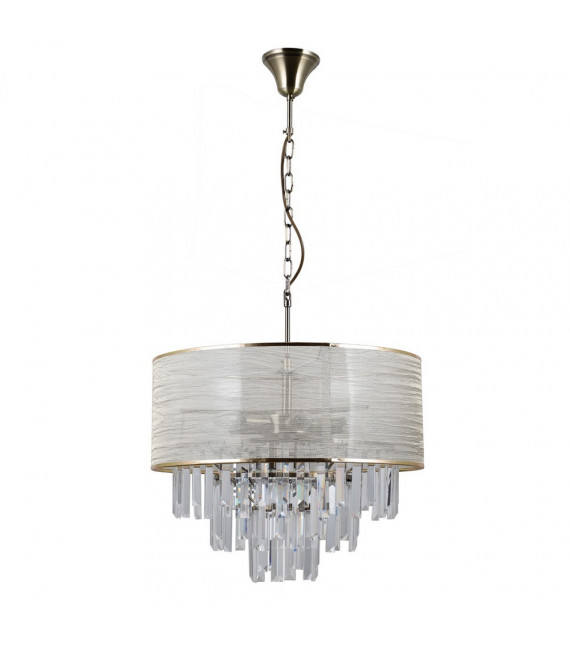 Torreia 2-light pendant light Steel Antique brass