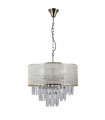 Suspension Torreia 2 ampoules Acier Laiton antique