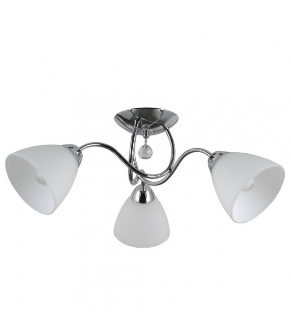 Deckenleuchte Lugano Chromstahl 3-flammig 18cm