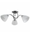 Plafonnier Lugano Acier Chrome 3 ampoules 18cm