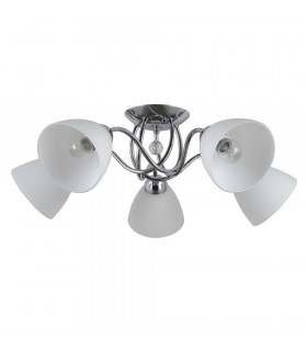 Deckenleuchte Lugano Chromstahl 5 flammig 18cm