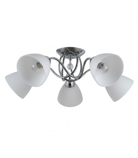Deckenleuchte Lugano Chromstahl 5 flammig 18cm