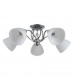 Plafonnier Lugano Acier Chrome 5 ampoules 18cm