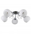 Plafonnier Masseri Acier Chrome 5 ampoules 25cm