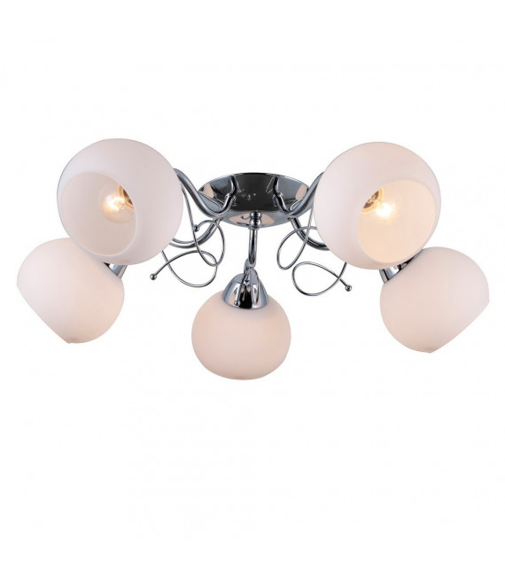 Ceiling light Masseri Chrome Steel 5 bulbs 25cm