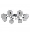 Plafonnier Masseri Acier Chrome 8 ampoules 25cm