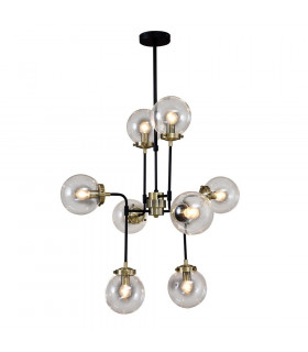 Pendant Odelia Steel Antique bronze 8 bulbs 150cm