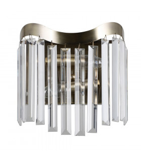 Design wall lamp Sabrig 2 bulbs Antique bronze
