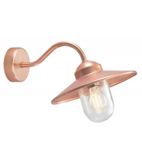 Fisherman copper wall light 1 bulb 22.5cm
