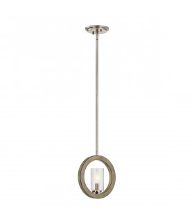 Aufhängung Large Klarglas, Stahl Antikgrau 1 Birne Pendel: 23,2cm Wand: 33,8cmcm