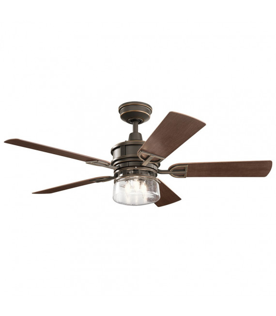 Ventilador De Techo Kichler Nogal Oscuro,Nogal 48 Cm